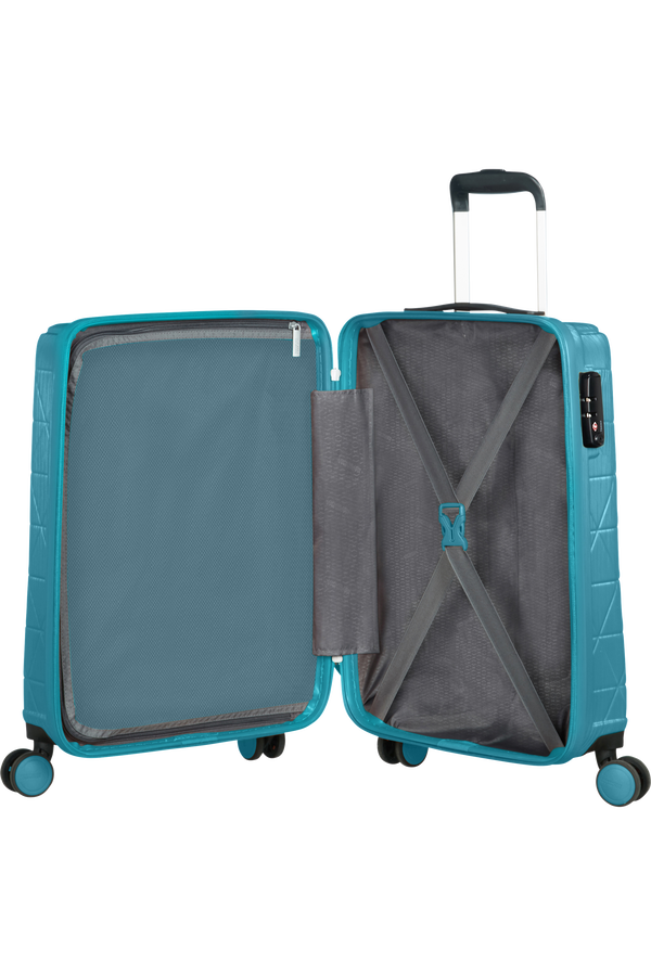 American Tourister Triangolo Spinner TSA 55cm  Halo Blue