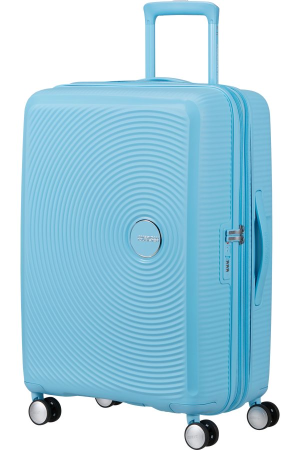 American Tourister SoundBox Spinner TSA Expandable 67cm  Blueberry Fizz