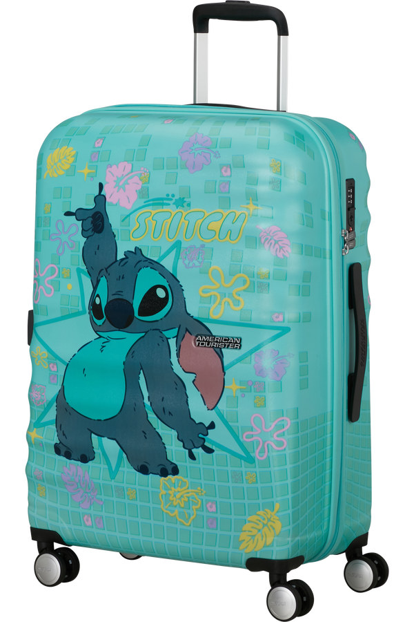 American Tourister Disney Wavebreaker Spinner TSA Disney Fl 67cm  Stitch Flower