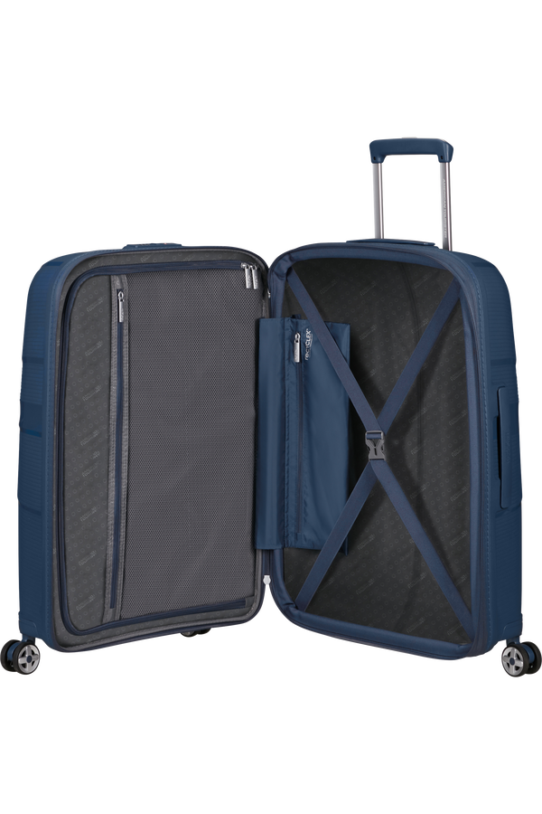American Tourister Starvibe Spinner Expandable TSA 67cm Marine