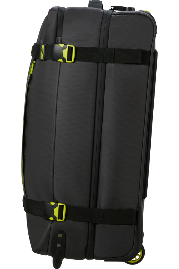 American Tourister Urban Track Duffle with Wheels Coated M  Black/Lime