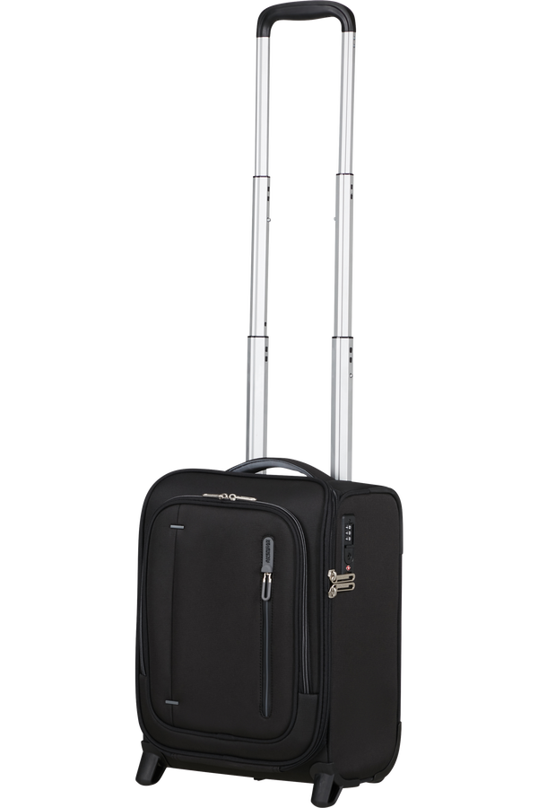 Cloudrider S/M Valise 2 roues | American Tourister Cloudrider Upright Underseater Tsa  Jet Black