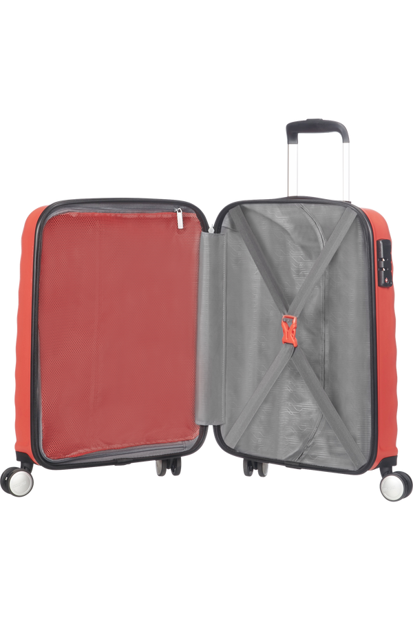 American Tourister Oceanfront 4-wheel cabin baggage Spinner suitcase 55x40x20cm  Juicy Orange