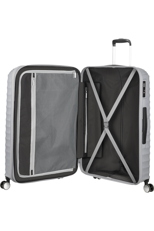 American Tourister Jetglam Spinner 77cm  Argent m&eacute;tal