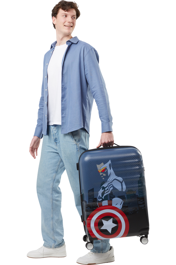 American Tourister Disney Wavebreaker Spinner TSA MARVEL Fl 67cm  Captain America City