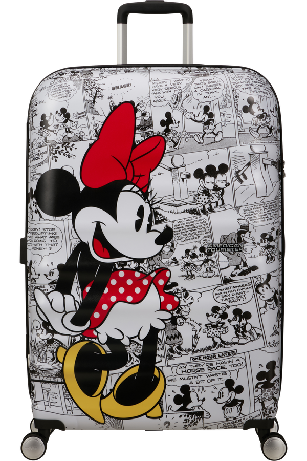 American Tourister Disney Wavebreaker Spinner TSA Disney Fl 77cm  Minnie Comics White