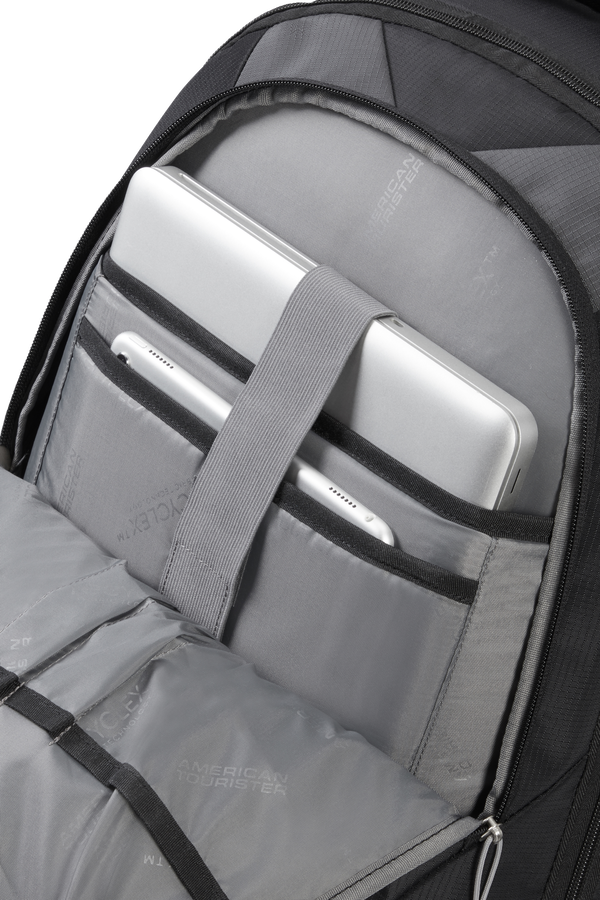 American Tourister Fast Route Laptop Backpack with Wheels Sporty 15.6'  Noir/Gris