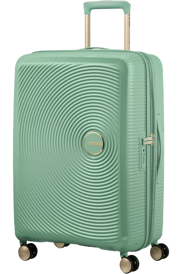 American Tourister Soundbox Spinner TSA Expandable 67cm  Almond Green/Gold