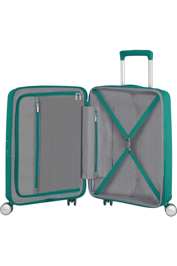 American Tourister Soundbox Spinner TSA Expandable 55cm  Forest Green