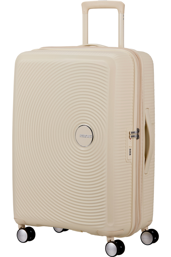 American Tourister SoundBox Spinner TSA Expandable 67cm  Coconut Sand