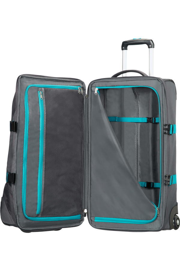 American Tourister Road Quest Sac de voyage &agrave; roulettes M  Grey/Turquoise