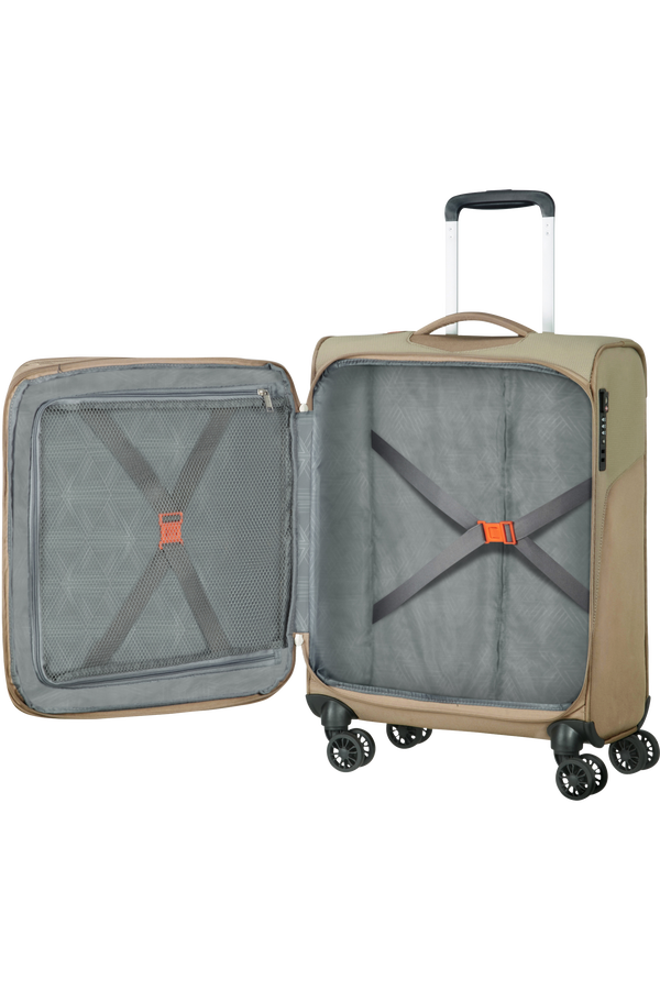 American Tourister Summerfunk Spinner Exp TSA 55cm  Beige