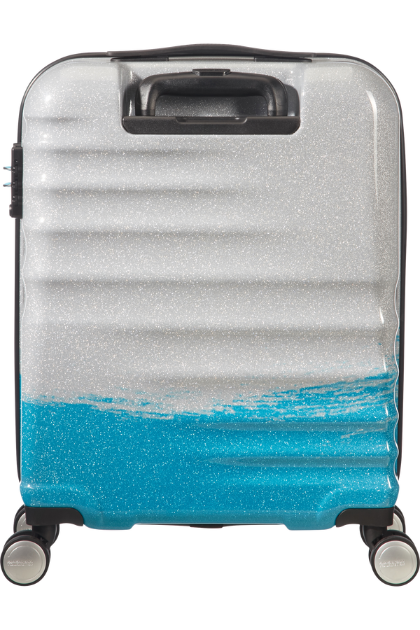 American Tourister Wavebreaker Spinner 55cm  Brushed Blue