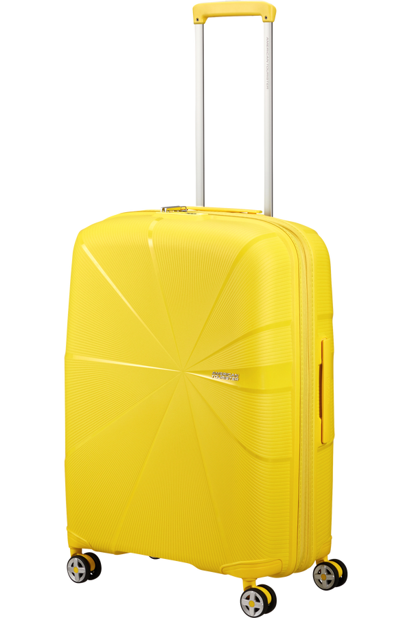 American Tourister Starvibe Spinner Expandable TSA 67cm Electric Lemon