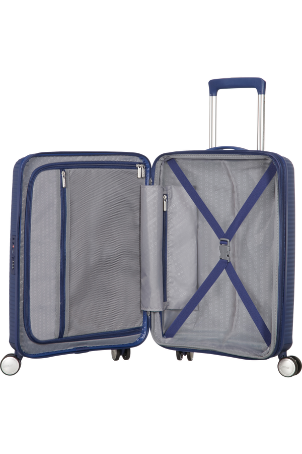 American Tourister Soundbox Spinner erweiterbar 55cm Midnight Navy