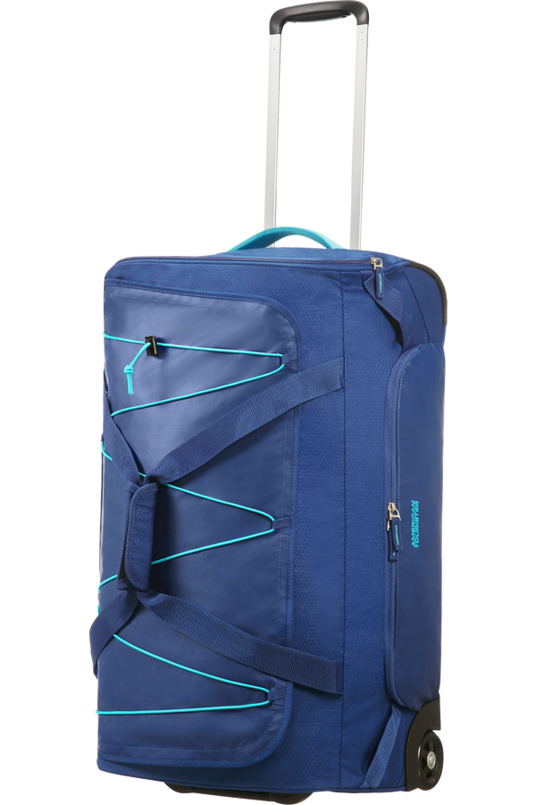 American Tourister Road Quest Duffle with Wheels M  Deep Water Blue