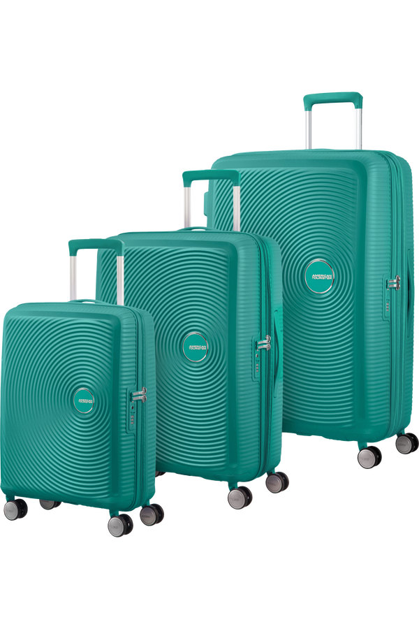 American Tourister Soundbox 3 PC Set A  Forest Green