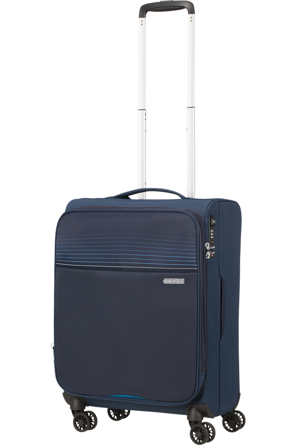 American Tourister Lite Ray Spinner TSA Expandable 55cm  Midnight Navy