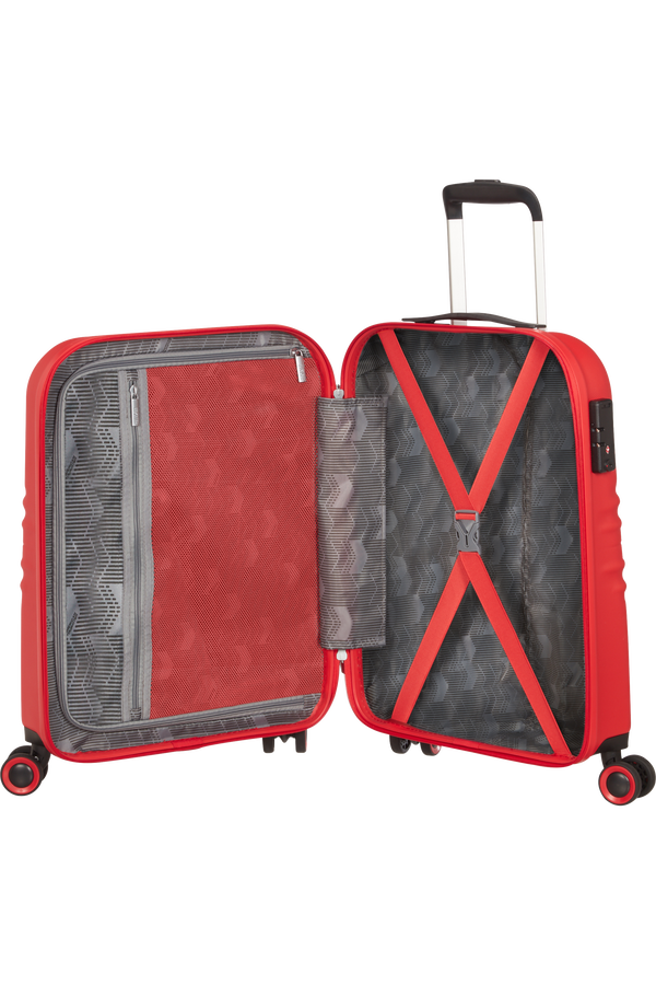 American Tourister Wavetwister Spinner TSA 55cm  Rouge vif