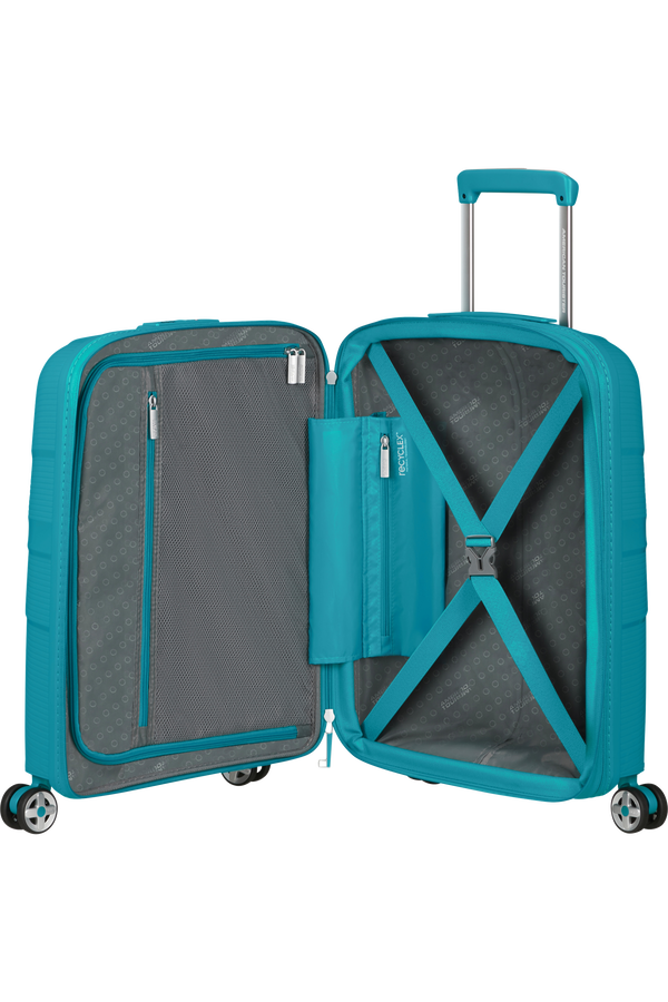American Tourister Starvibe Spinner Expandable TSA 55cm Verdigris