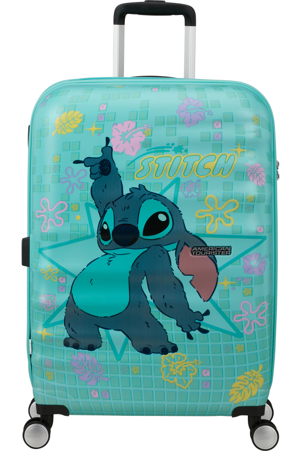 American Tourister Disney Wavebreaker Spinner TSA Disney Fl 67cm  Stitch Flower