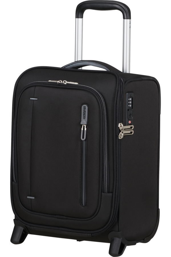 Cloudrider S/M Valise 2 roues | American Tourister Cloudrider Upright Underseater Tsa  Jet Black