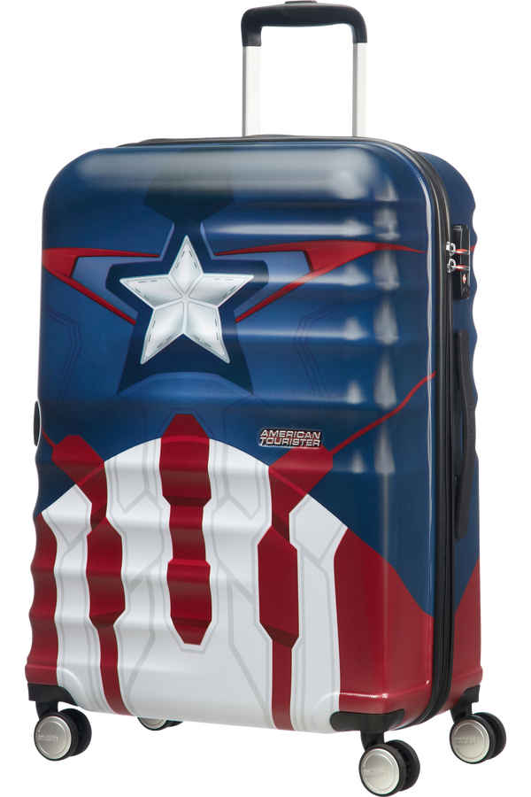 American Tourister Wavebreaker Disney Spinner 67cm  Captain America Close-Up