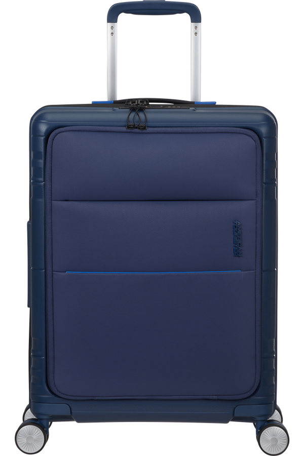 American Tourister Hello Cabin Spinner TSA 55cm  Bleu Marine