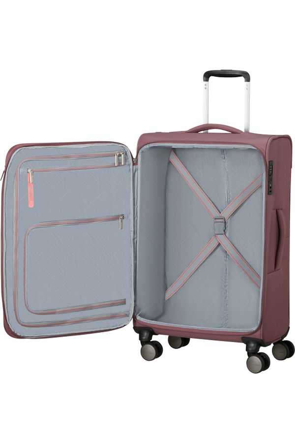 American Tourister Wanderlite Spinner EXP TSA M  Galactic Mauve