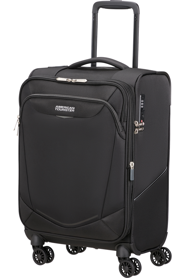 American Tourister SummerRide Spinner Expandable TSA 55cm L35  Schwarz